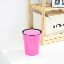 미니스윙 심플휴지통 핑크 3.5L, 1개