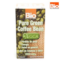 바이오뉴트리션 퓨어 그린 커피 빈 800mg 캡슐 글루텐 프리 무설탕, 50개입, 1개