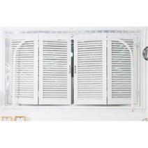 다샵 창문형 지퍼식 방풍 바람막이, 투명