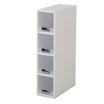 화인 스텝 1호 4단서랍장, 화이트, 1개