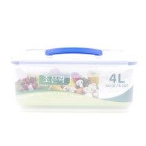 조은락 플라스틱 밀폐용기, 4L, 2개