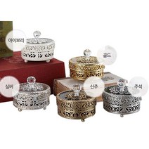 인투데코 원보석함 7x6cm, 아이보리, 1개