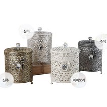 인투데코 원형휴지통 소, 아이보리, 1개, 1개