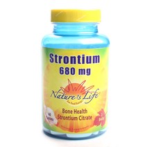 네이쳐스라이프 스트로튬 680mg 본 헬스 타블렛, 60개입, 1개