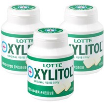 롯데제과 자일리톨 오리지날 츄잉껌, 87g, 3개