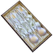 현진 쌍학금수저 세트, 숟가락 x 2개 + 젓가락 x 2개 + 케이스, 1세트