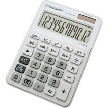 타임버드 탁상용 전자 계산기 SJC-20NC, 화이트 + 아이보리