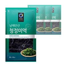 청정원 남해안산 청정미역, 50g, 4개