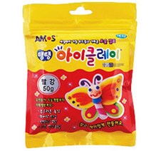 아모스 탱탱 아이클레이 파우치 50g, 빨강