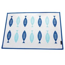 모던필 극세사 DTP발매트, 블루피쉬