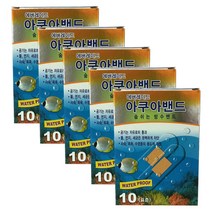 [에버레이드] 아쿠아밴드 표준, 10매입 x 5개, 표준형, 5개