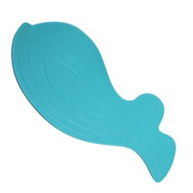 미끄럼방지 돌고래 욕실매트 75 x 35 cm, 스카이블루, 1개