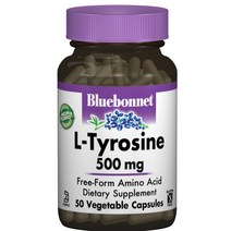 블루보넷 L-티로신 500mg 베지터블 캡슐 무설탕 글루텐 프리, 50개입, 1개