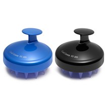 쿨그린 ST-205 샴푸브러쉬 2p, 블루, 블랙, 1세트