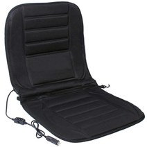 테크니카 차량용 메모리폼 온열시트 커버 DC12V, 블랙, 1개