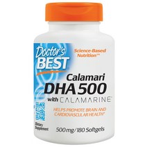 닥터스베스트 칼라마리 DHA 500mg 소프트젤 글루텐 프리, 180개입, 1개, 180정