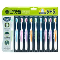 바른생활 좋은칫솔 초극세모, 10개입, 1개