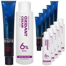 웰라 뉴콜레스톤 퍼펙트 퓨어컬러 염색제 80g + 산화제 100ml, 애쉬그레이 6/11, 6세트