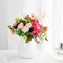 모리앤 조화 클레어 저그 화병 세트, 혼합 색상, 1세트
