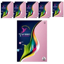 삼원 칼라 퍼레이드 색지 31분홍색 160g A4 10매, 10개입