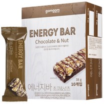 곰곰 에너지바 초코 & 넛츠, 38g, 20개입