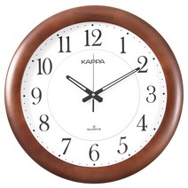 카파 저소음 대형 인테리어벽시계 W650 원형, 브라운