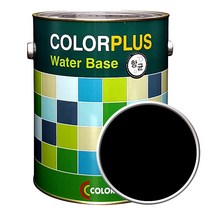 [컬러플러스페인트] 노루페인트 컬러플러스 페인트 4L, 미드나이블랙