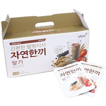 자연한끼 간편한 웰빙식사 선식가루 딸기, 30개입, 40g