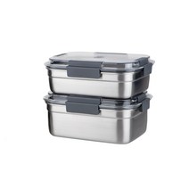 인콕 스텐모어 밀폐용기 세트 7호, 1세트, 용기 1500ml  + 2000ml