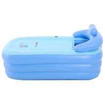 요기쏘 이동식 에어 반신 욕조, 블루, 1개
