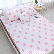 슈에뜨룸 발그레 피치 리플 누빔 패드, 혼합 색상