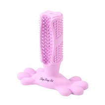 딩동펫 강아지 덴티 셀프칫솔 소형, 핑크, 1개