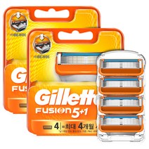질레트 퓨전 매뉴얼 면도날, 4개입, 2개