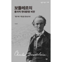 보들레르의 풍자적 현대문명 비판:벨기에 기행을 중심으로, 살림, 이건수