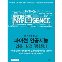 한 권으로 끝내는 파이썬 인공지능 입문+실전: 종합편:파이썬+넘파이+텐서플로우로 인공지능 딥러닝 직접 구현하기, 앤써북