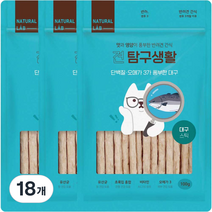 네츄럴랩 강아지 견탐구생활 스틱 간식 100g, 대구, 18개