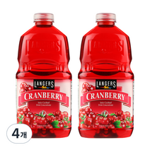 랭거스 크랜베리 주스, 1.89L, 4개