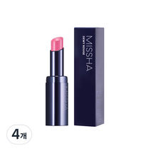 미샤 듀이 루즈 립스틱 3.3g, PK02 로즈제라늄, 4개