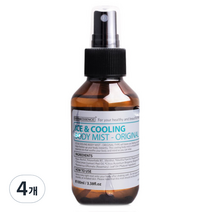 아로마랩 아이스&쿨링 바디미스트 오리지널, 100ml, 4개