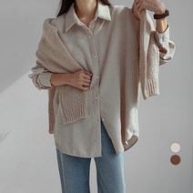 바블링브룩 여성용 데이 코듀로이 오버핏 셔츠