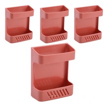 하이어데코 베이직 리모컨거치대 레드 8.8 x 10.8 cm, 4개