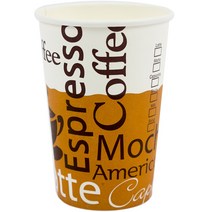 더빈썸 커피콩 테이크아웃 종이컵 300ml 100p, 1개