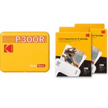 [phomemo] 코닥 미니 3 레트로 번들 휴대용 포토프린터 카트리지 60p yellow, P300