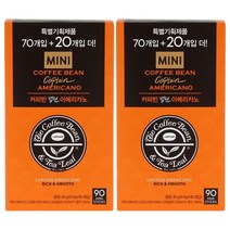 커피빈 캡틴 아메리카노 스틱커피, 90개입, 2개