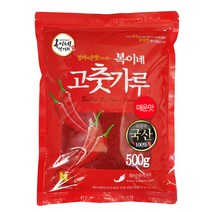 복이네먹거리 국산 고추가루 매운맛(청양20%) 김치용, 500g, 1개