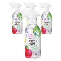 슈가버블 뿌리는 과일야채 세정제, 4개, 500ml