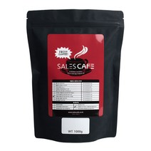 세일즈카페 라떼용 대용량 업소용 원두커피 스트롱 홀빈 SRBC230FR1000A01, 1kg, 곱게분쇄 가정용에스프레소 모카포트(M), 1개