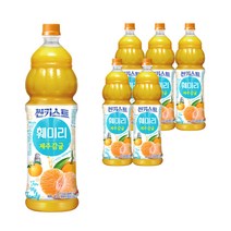 해태음료 썬키스트 훼미리 제주감귤 주스, 6개, 1.5L