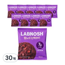 랩노쉬 단백쿠키 더블초코, 40g, 30개