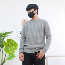 꽈배기 라운드 니트